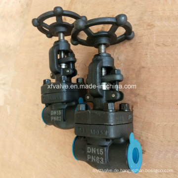 DIN Pn63 geschmiedete Stahl A105 Schweißende Globe Valve